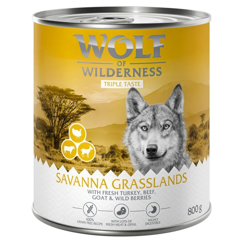 Økonomipakke: 12 x 800 g Wolf of Wilderness "The Taste Of"