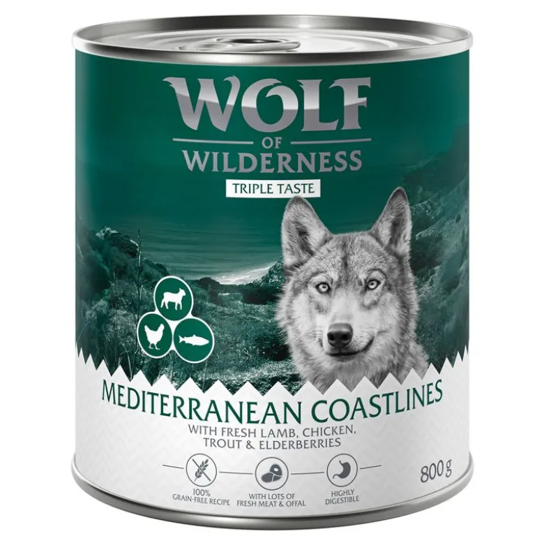 Økonomipakke: 12 x 800 g Wolf of Wilderness "The Taste Of"