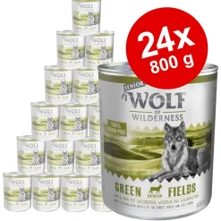 Økonomipakke: 24 x 800 g Wolf of Wilderness Senior