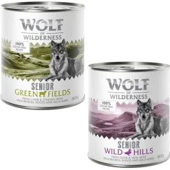 Økonomipakke: 24 x 800 g Wolf of Wilderness Senior