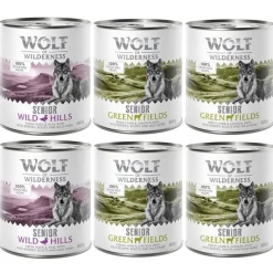 Økonomipakke: 24 x 800 g Wolf of Wilderness Senior