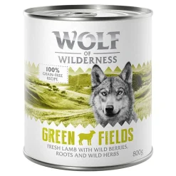 Økonomipakke: 12 x 800 g Wolf of Wilderness Adult - Single Protein