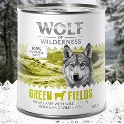 Økonomipakke: 12 x 800 g Wolf of Wilderness Adult - Single Protein