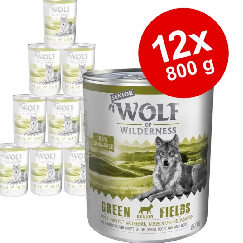 Økonomipakke: 12 x 800 g Wolf of Wilderness Senior