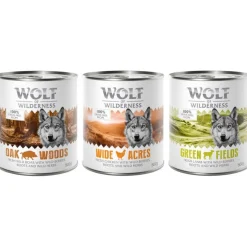 Økonomipakke: 24 x 800 g Wolf of Wilderness Adult