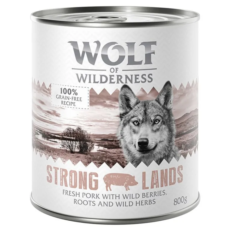 Økonomipakke: 24 x 800 g Wolf of Wilderness Adult
