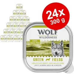Økonomipakke: 24 x 300 g Wolf of Wilderness Adult