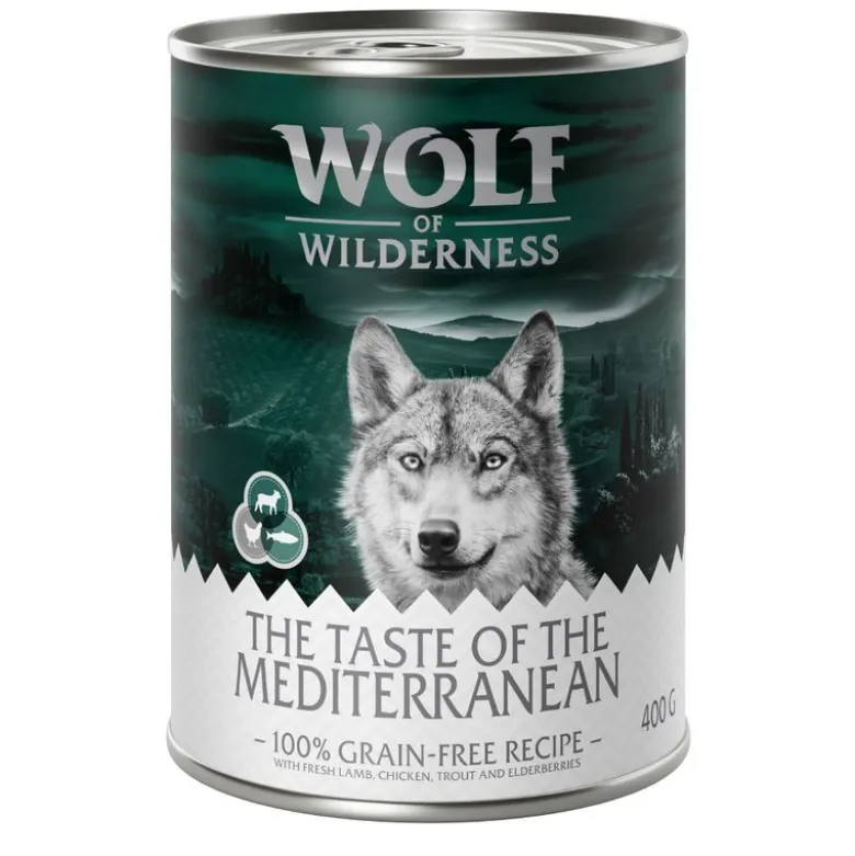 Økonomipakke: 24 x 400 g Wolf of Wilderness "The Taste Of"