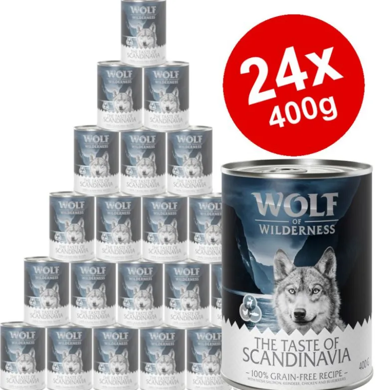 Økonomipakke: 24 x 400 g Wolf of Wilderness "The Taste Of"