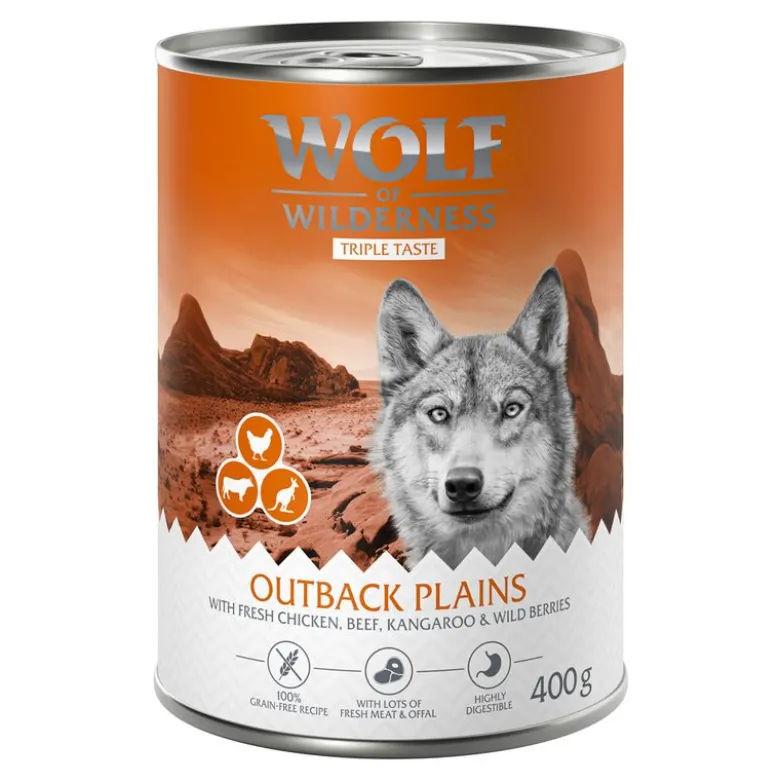 Økonomipakke: 24 x 400 g Wolf of Wilderness "The Taste Of"
