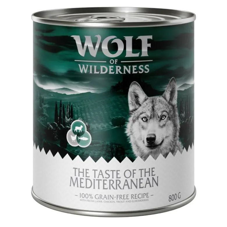 Økonomipakke: 24 x 800 g Wolf of Wilderness "The Taste Of"