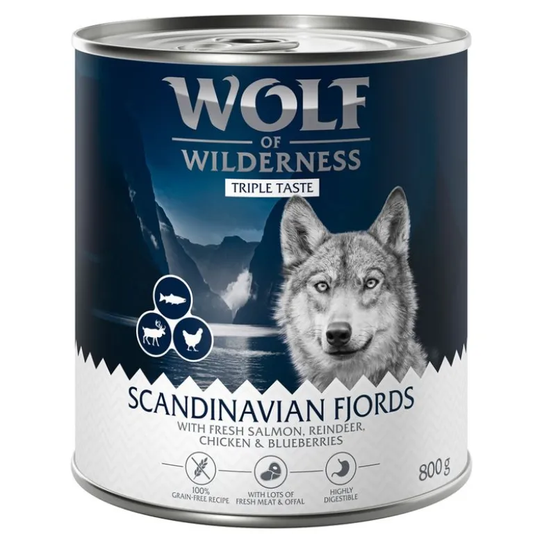 Økonomipakke: 24 x 800 g Wolf of Wilderness "The Taste Of"