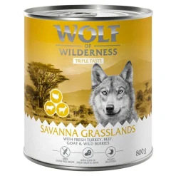 Økonomipakke: 24 x 800 g Wolf of Wilderness