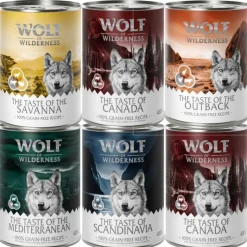 Økonomipakke: 12 x 400 g Wolf of Wilderness Adult