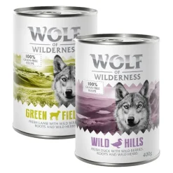 Økonomipakke: 12 x 400 g Wolf of Wilderness Adult