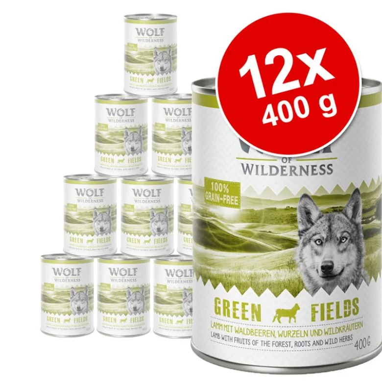 Økonomipakke: 12 x 400 g Wolf of Wilderness Adult