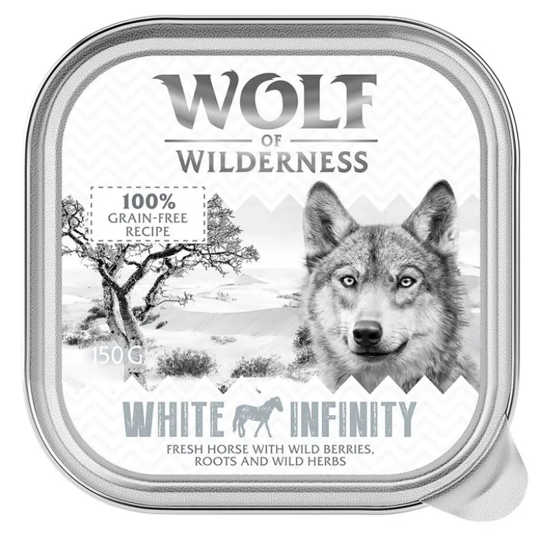Økonomipakke: 24 x 150 g Wolf of Wilderness Adult bakke