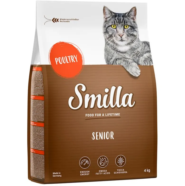 Økonomipakke: 2 x 4 kg Smilla kattefoder