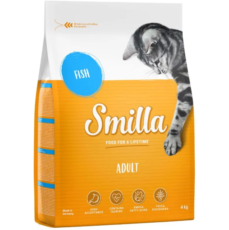 Økonomipakke: 2 x 4 kg Smilla kattefoder
