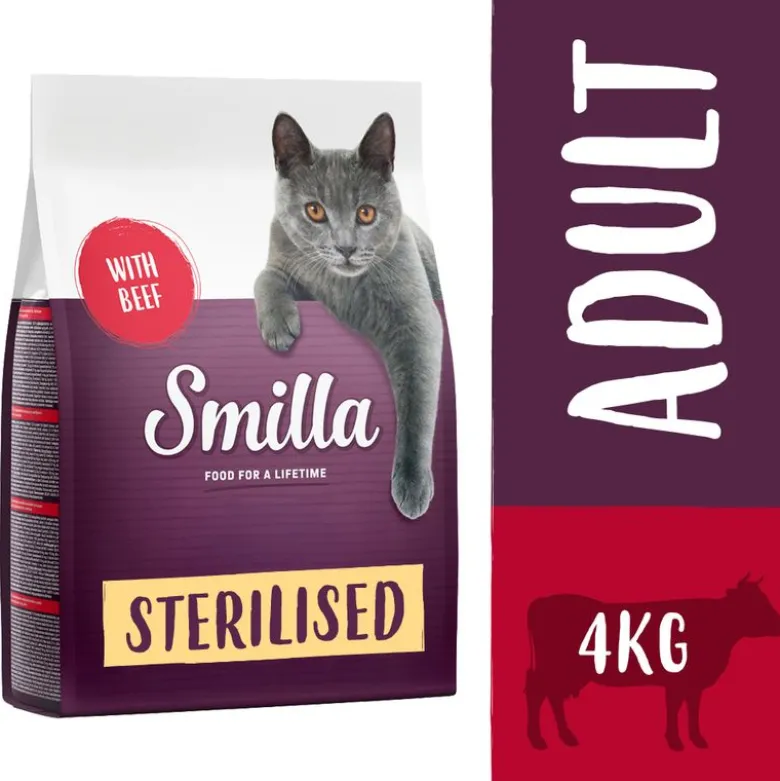 Økonomipakke: 2 x 4 kg Smilla kattefoder