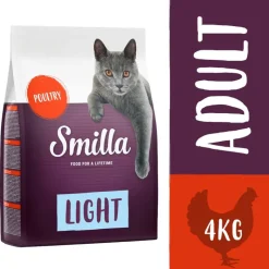 Økonomipakke: 2 x 4 kg Smilla kattefoder