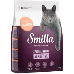 Økonomipakke: 2 x 4 kg Smilla kattefoder