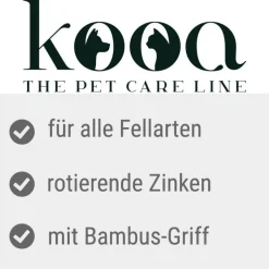 kooa bambuskam med roterende tænder