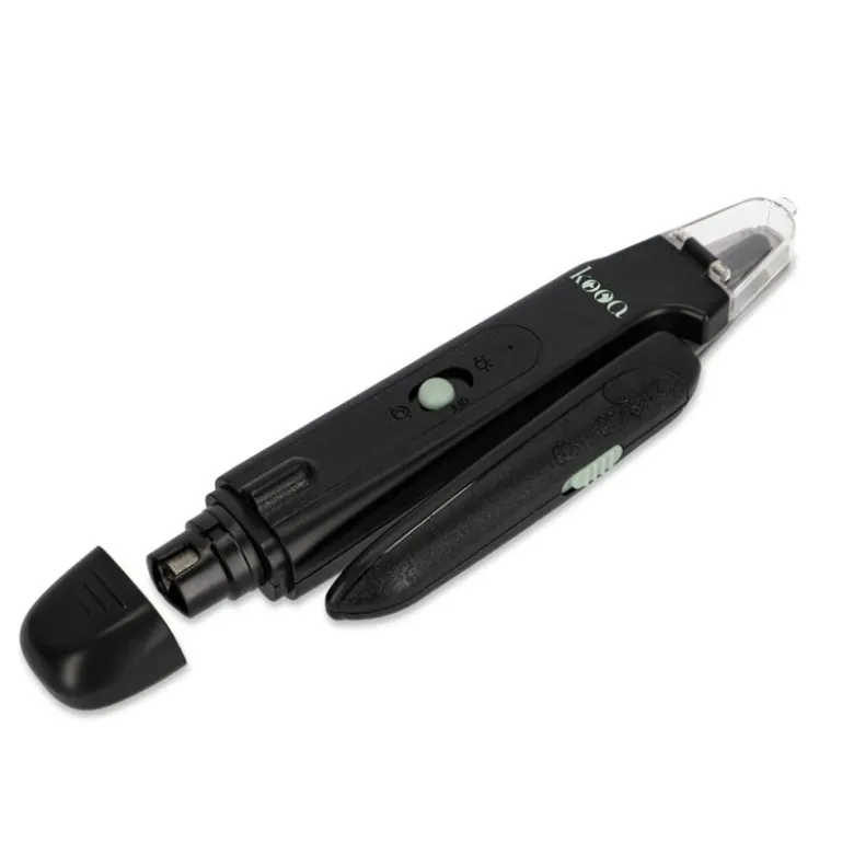 kooa 2-i-1 klosaks og -sliber med LED