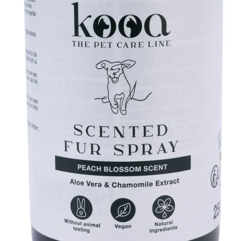 kooa parfumeret pelspray med duft af ferskenblomst