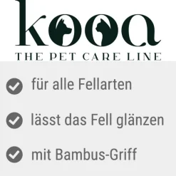 kooa Pelsplejebørste af Bambus
