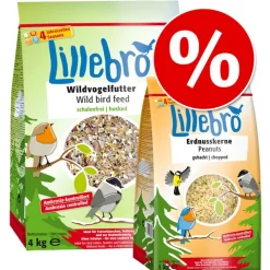 Lillebro Skallefrit-Mix: Vildtfuglefoder + Jordnøddekerner