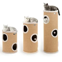 Lionto kradsetønde med jute, beige