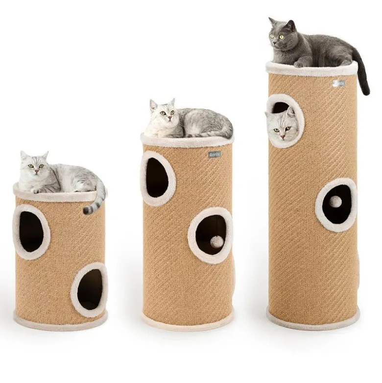 Lionto kradsetønde med jute, beige