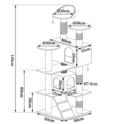 Lionto kradsetræ, 130 cm