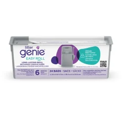 LitterLocker by Litter Genie® Easy Roll spand til bortskaffelse af kattegrus, grå