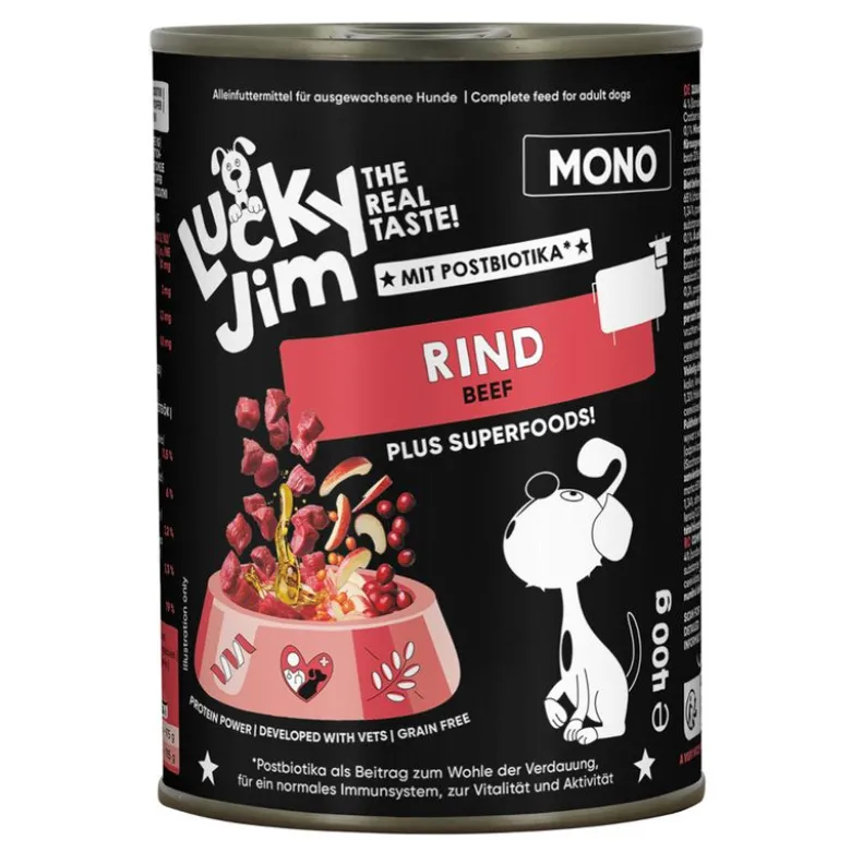 Lucky Jim Mono 24 x 400 g økonomipakke