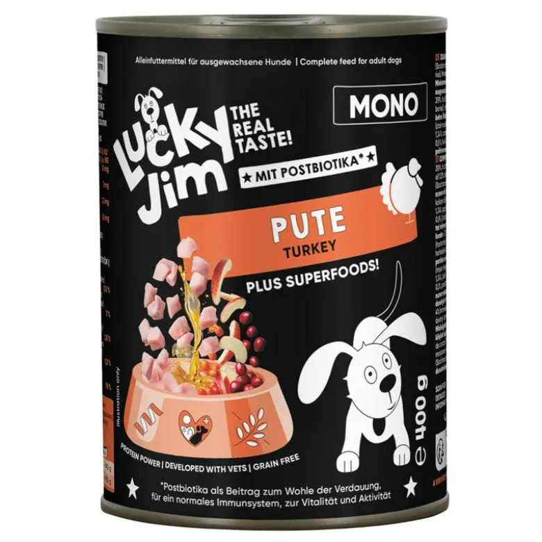 Lucky Jim Mono 24 x 400 g økonomipakke
