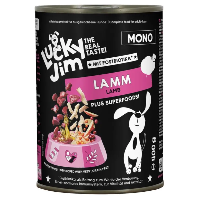 Lucky Jim Mono 24 x 400 g økonomipakke