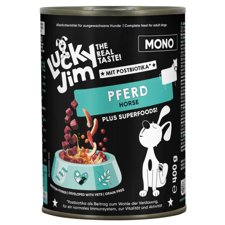 Lucky Jim Mono 24 x 400 g økonomipakke