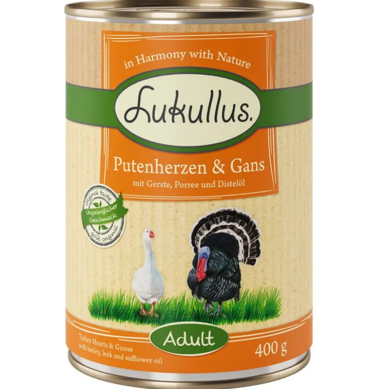 Lukullus Adult Kalkunhjerter & Gås