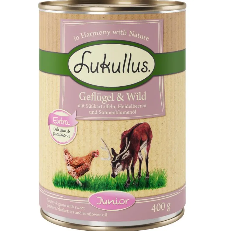 Lukullus Junior Fjerkræ & Vildt Kornfri