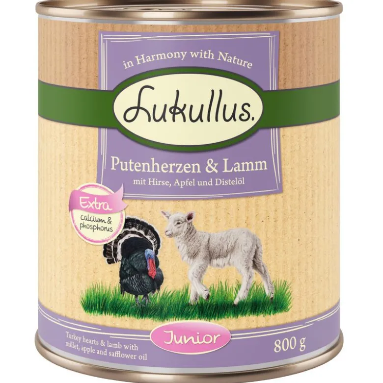 Lukullus Junior Kalkunhjerter & Lam