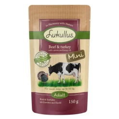 Lukullus Naturkost Adult Mini portionsposer 6 x 150 g