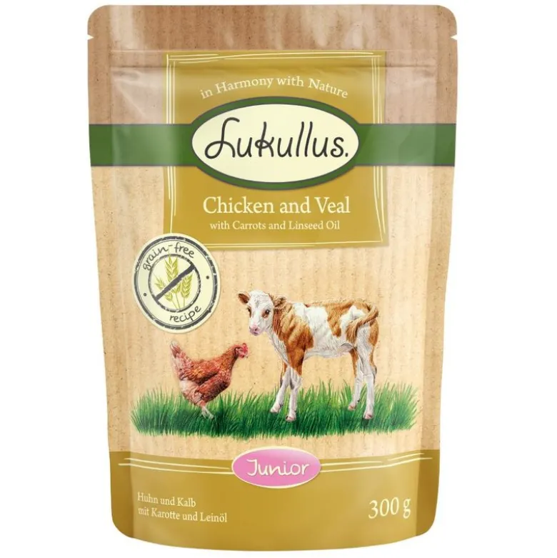Lukullus Naturkost Junior Kornfri Portionsposer 6 x 300 g