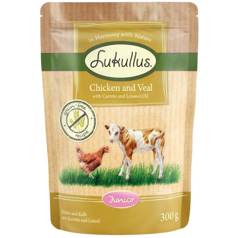 Lukullus Naturkost Junior Kornfri Portionsposer 6 x 300 g