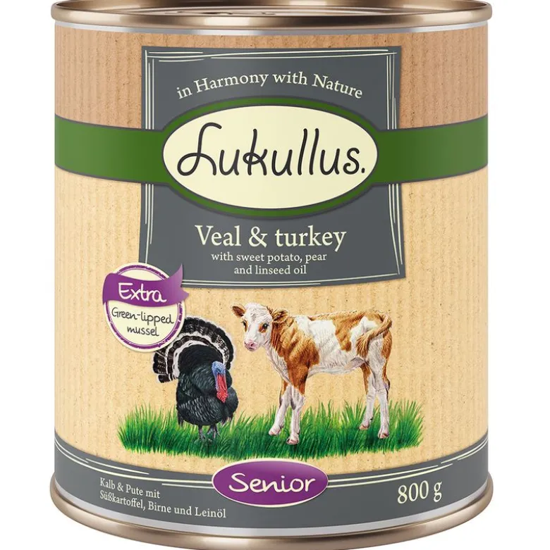 Lukullus Naturkost Senior Kalv & Kalkun Kornfri