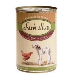 Lukullus Prøvepakke: 1,5 kg / 5 kg tørfoder + 6 x 400 g vådfoder