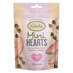 Lukullus Puppy "Mini Hearts" Snacks Kylling (kornfri)