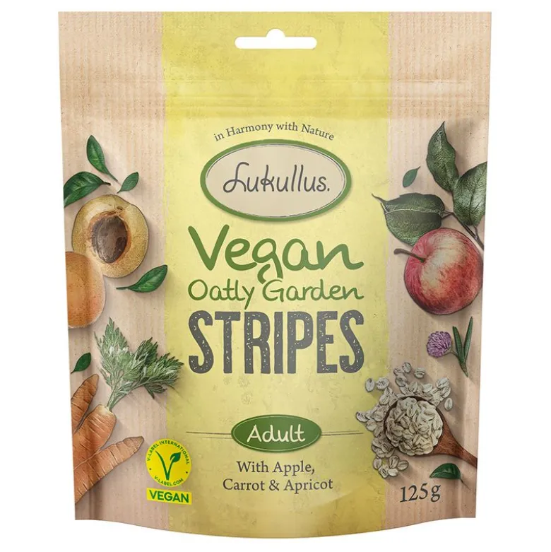 Lukullus Vegan Garden Stripes Æble, Gulerod & Aprikos