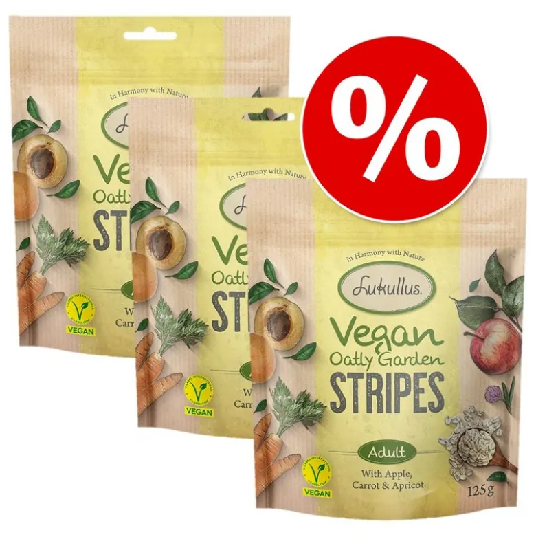 Lukullus Vegan Garden Stripes Æble, Gulerod & Aprikos